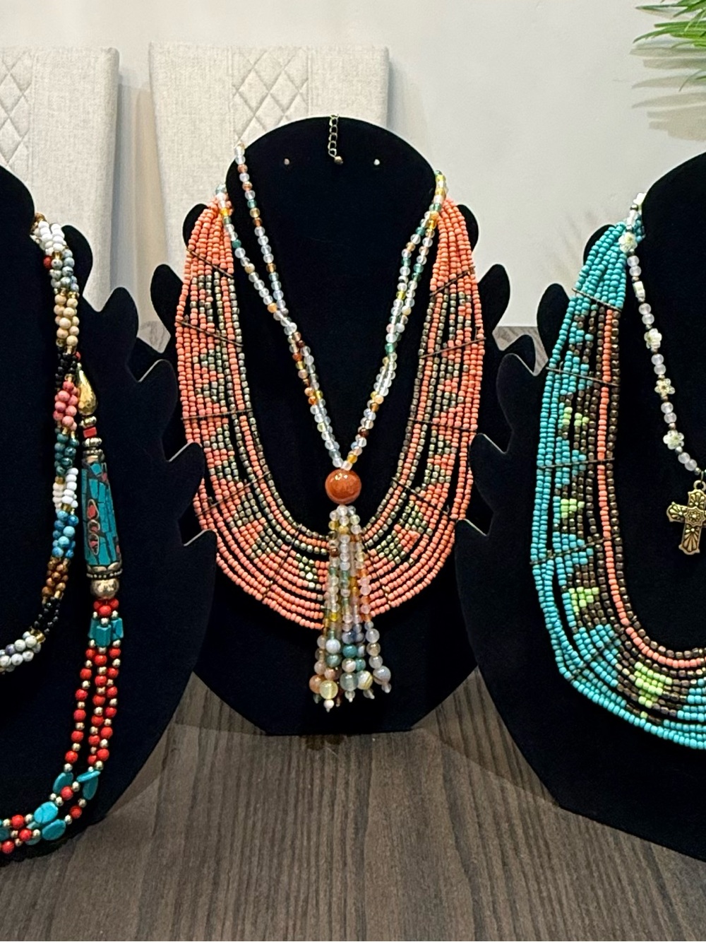 VINTAGE ESTATE Costume Necklace Jewelry Lot UNTESTED High End Murano AB Crystal